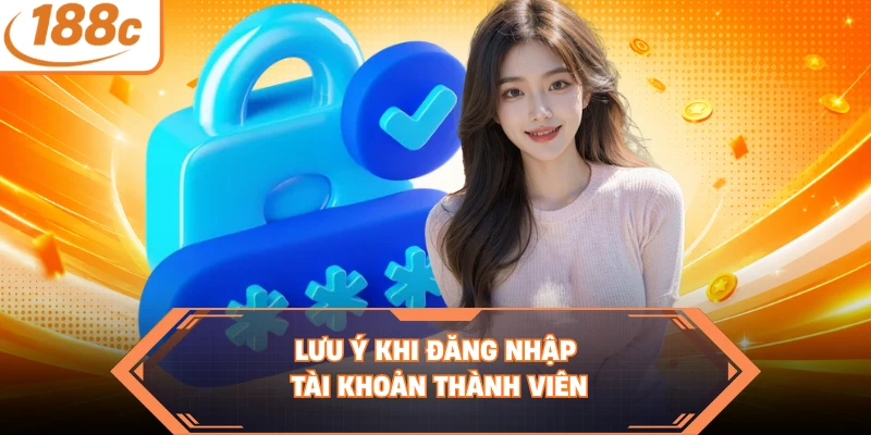 Lưu ý khi đăng nhập tài khoản thành viên 
